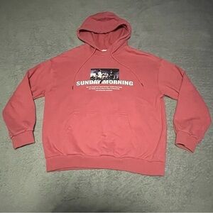 Tonlion Sunday morning hoodie size large oversized in a dusky pink